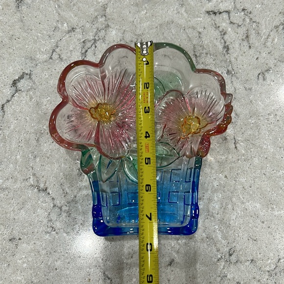 Indiana Glass Flower Dish - Picture 2 of 9